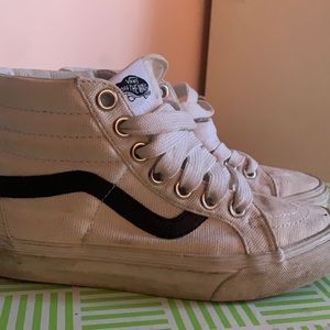 White high top vans